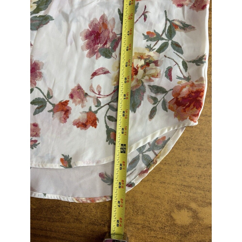 Violet & Claire‎ Women's Sleeveless Blouse Pink/Coral/Blue Floral Pattern Size S - Picture 7 of 7